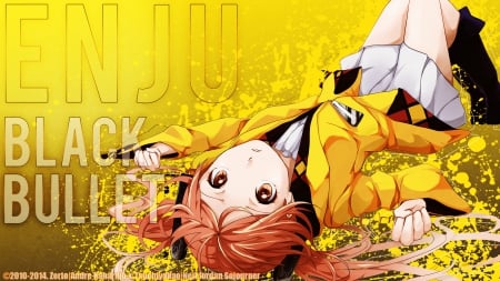 Black Bullet:Enju - pretty, colorful, anime, boots, blazer jacket, aihara enju, black bullet