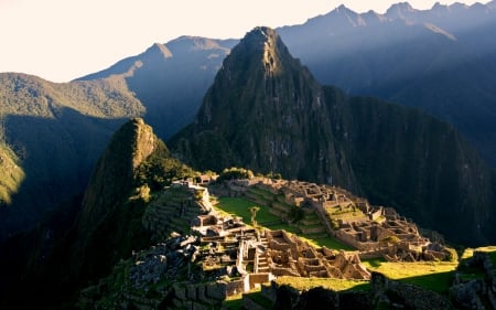 Machu Picchu, Peru at Sunrise - civilization, ancient, inca, peru