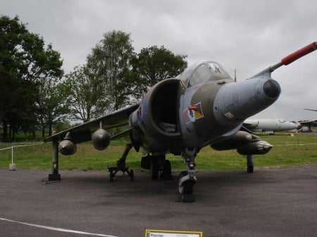 Harrier jet - harrier, elvington, museum, jump jet