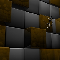 CUBE SQUARE&ROBOT METAL