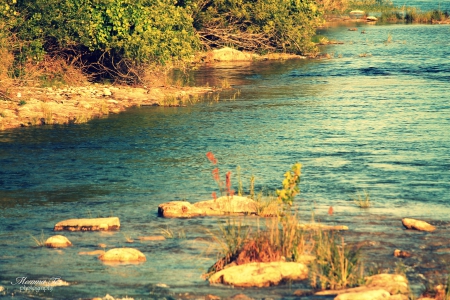 Nueces River - texas, nueces, campwood, river