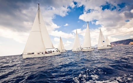 Ship - sail, ocean, water, Ship