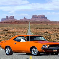 1970 Challenger at Monument Valley, Utah