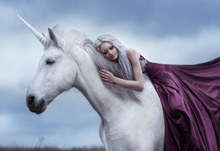 * - inorog, dress, white, woman