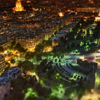 Paris Panorama At Night