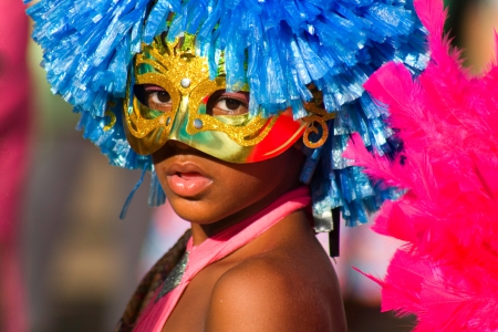 Carnival - yellow, blue, girl, feather, pink, mask, woman, brazil, carnival