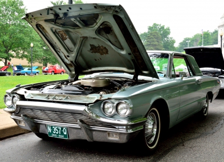 Vintage Thunderbird - thunderbird, 1964, 1964 thunderbird, Vintage Thunderbird, blue thunderbird