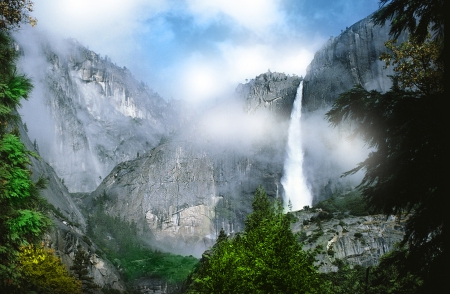 Waterfall - nature, water, amazing, waterfall