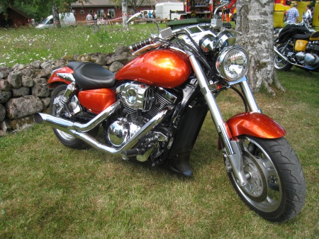 Skara Motorshow...Sweden - bike, Sweden, grass, colors, motorshow, stones