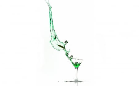 Apple Martini - drink, abstract, glass, apple martini