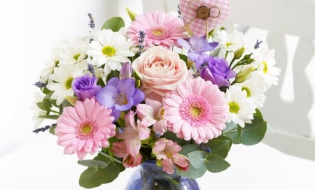 * Bouquet * - flowers, bright, spring, bouquet, softness