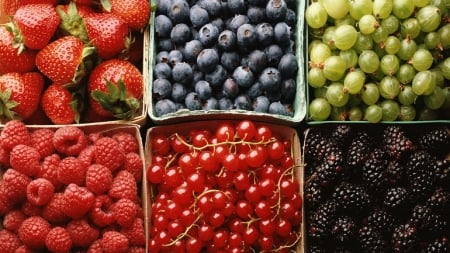 Berries-Raspberry-Strawberry - hd, raspberry, strawberry, abstract, photography, berries, fruit