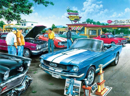 First Prize - drive in, show, cars, trophy, prize, first prize