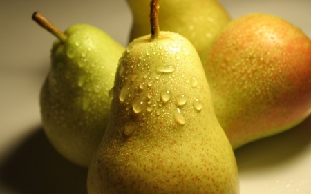 Pear-Drops - hd, abstract, pear, drops, fruit