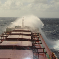 ship in heavy weather