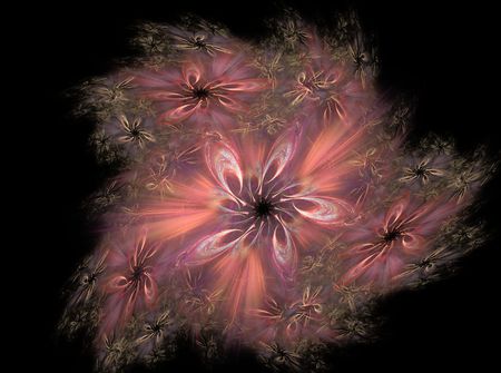 silk flower - abstract, flower, apo