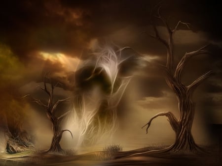 EMERGING FROM UNDERWORLD - cg, underworld, emerging, digital, art