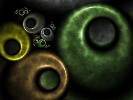 Some peace - fractal, green, brown