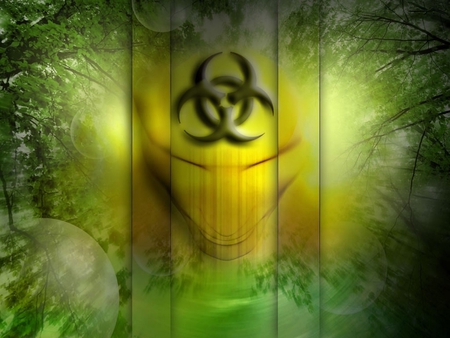 BIOHAZARD vs GREEN SPIRIT - spirit, art, biohazard, green, digital