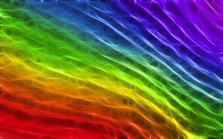 Rainbow waves - summer, red, purple, yellow, abstract, blue, rainbow, wave, orange, texture, green