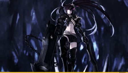 Black Rock Shooter - anime, anime girl, Black rock shooter, BRS