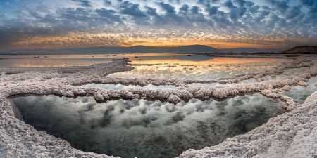 Sunset - nature, water, sunset, sea