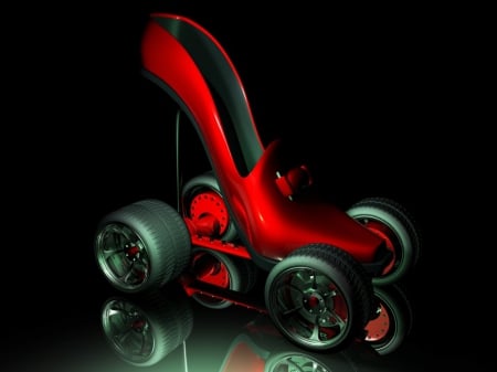 Stiletto Car - weird, stiletto, auto, car