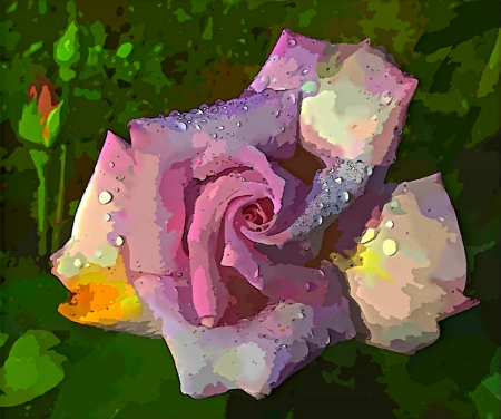 Artistic Rose - flowers, rose, abstract, art