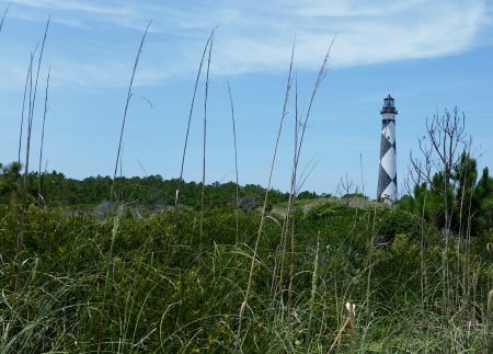 lookout its a lighthouse - beautiful, diamonds, green, grass