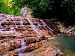 beautiful cascading falls