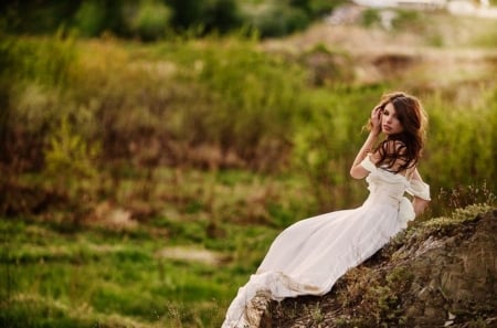 As a bride - beauty, bride, waiting, girl