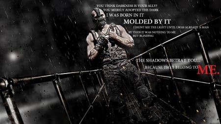 BANE - DARK KNIGHT RISES, BANE, QUOTES, VILLIAN