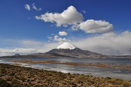 chili mountain - clouds, chili, mountains, nature