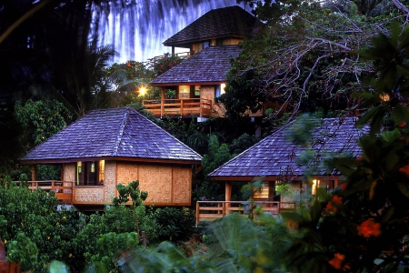 Marquesas Islands - nature, jungle, cabins, volcanos, holidays, south pacific