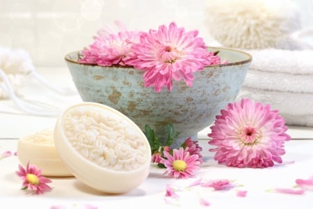 Just Beautiful ♥ - relax, flowers, spa, beautiful, photography, lovely, pink