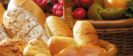 Bread&Fruits - hd, abstract, photography, fruits, bread