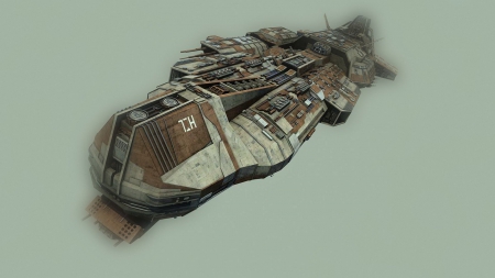 Ancient Warship - ancient, warship, guns, space