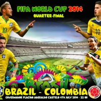 BRAZIL - COLOMBIA WORLD CUP 2014 QUARTER-FINAL