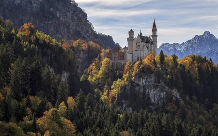 * Neuschwanstein Castle - Germany Bavaria* - MOUNTAINS, FOREST, ARCHITECTURE, CASTLE