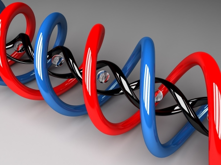 3D DNA - hd, plastic, abstract, 3d, dna, spiral