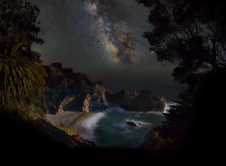 Galaxy Cove Vista - space, fun, ocean, stars, cool, galaxy