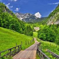 Beautiful valley in Salzburg