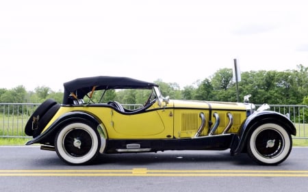 1928 Mercedes Benz - Cars, Yellow, 1928, Mercedes Benz