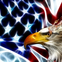 Fractal Flag and Eagle