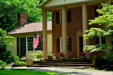 The American Dream - beautiful home, dream house, dream home, summer home, the american dream, summer house