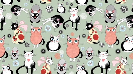 Cats Galore - pets, whimsical, collage, pussy, felines, kittens, cute, cats, animals, kitty