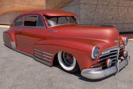 1948 Lowriding Chevrolet - lowriding, car, auto, chevy