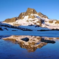 Snow Covered Mountain Reflection