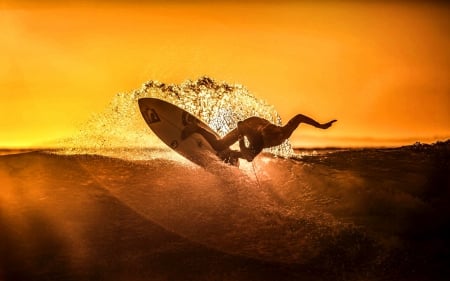 Wave Rider - water, rider, summer, vacation, pacific, atlantic, sea, ocean, sport, sunset, SkyPhoenixX1, Wave Rider, wave, surfer