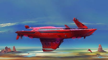 USS Desert Hawk Concept - concept, desert, hawk, ship